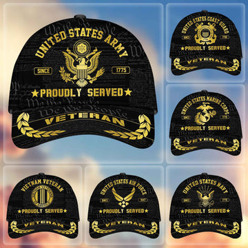 Premium US Veterans Cap BPHN040311, Gifts For US Veterans, Best Gifts On Father's Day, Armed Forces Day, Independence Day, Veterans Day.