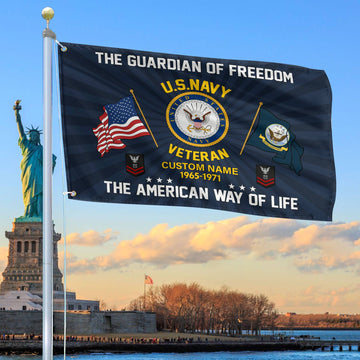 US Navy Custom Grommet Flag VPVC108302, Gifts For Navy Veteran, Best Gifts On Father's Day, Armed Forces Day, Independence Day, Veterans Day.