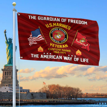 USMC Custom Grommet Flag VPVC108303, Gifts For Marine Veteran, Best Gifts On Father's Day, Armed Forces Day, Independence Day, Veterans Day.