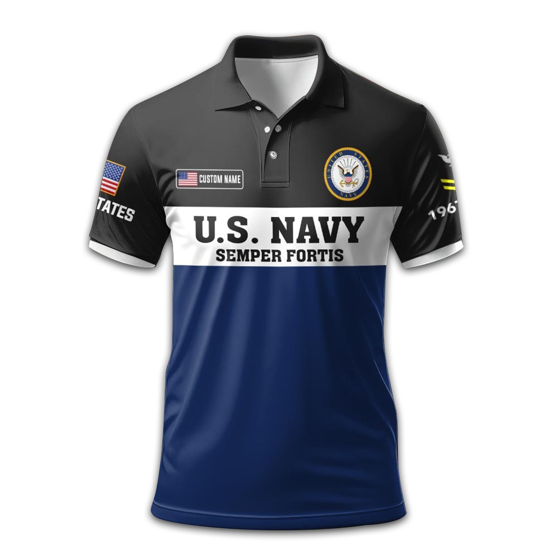 US Navy Custom Polo Shirt VPVC213402, Gifts For Navy Veteran, Best Gifts On Father's Day, Armed Forces Day, Independence Day, Veterans Day.