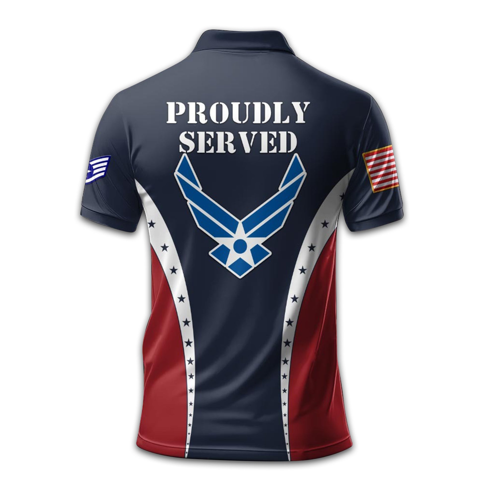 USAF Custom Polo Shirt VPVC213609, Gifts For Air Force Veteran, Best Gifts On Father's Day, Armed Forces Day, Independence Day, Veterans Day.