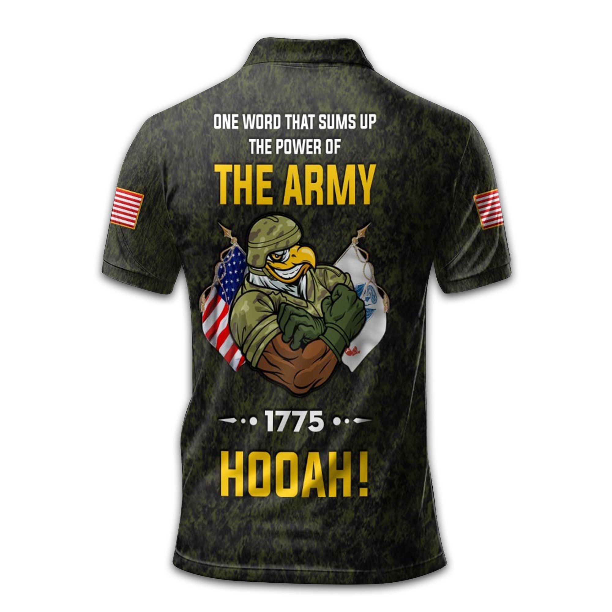 US Army Custom Polo Shirt VPVC213901, Gifts For Army Veteran, Best Gifts On Father's Day, Armed Forces Day, Independence Day, Veterans Day.
