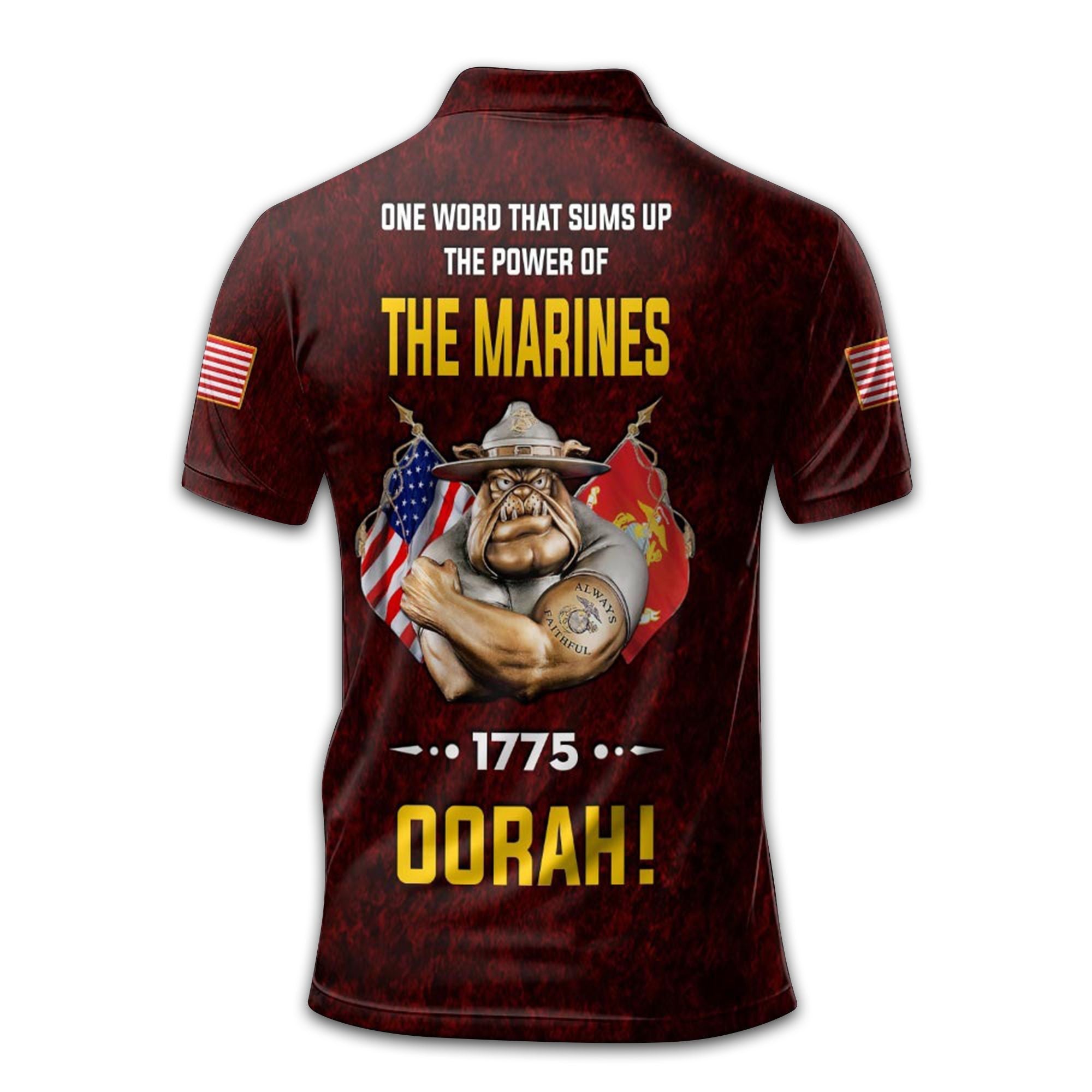 USMC Custom Polo Shirt VPVC213903, Gifts For Marine Veteran, Best Gifts On Father's Day, Armed Forces Day, Independence Day, Veterans Day.