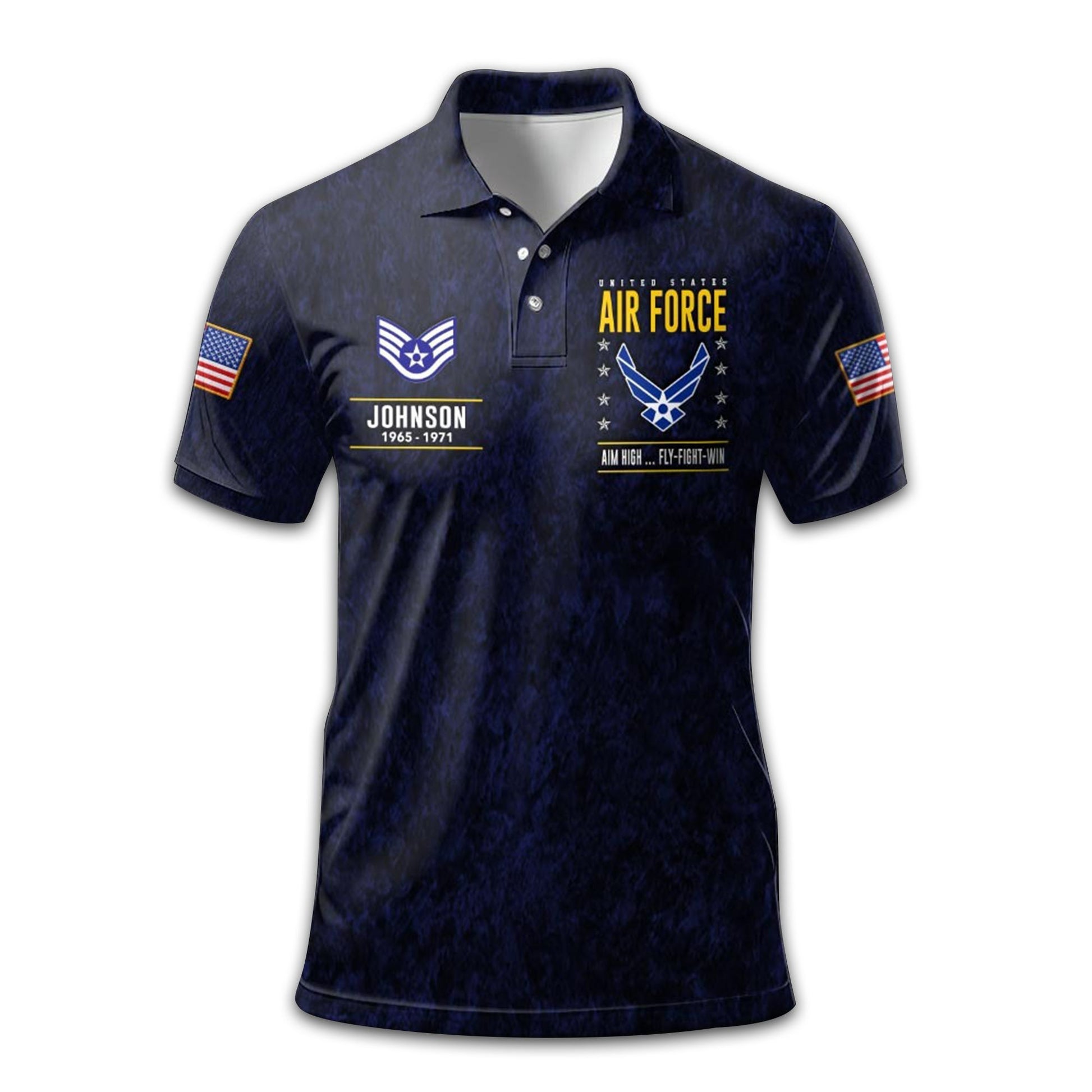 USAF Custom Polo Shirt VPVC213904, Gifts For Air Force Veteran, Best Gifts On Father's Day, Armed Forces Day, Independence Day, Veterans Day.