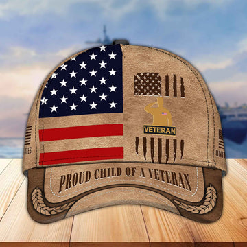 Premium Proud Child Of A Veteran Cap BPVC100310