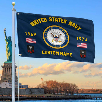 Premium Custom US Navy Grommet Flag VPVC108602, Gifts For Navy Veteran, Best Gifts On Father's Day, Armed Forces Day, Independence Day, Veterans Day.