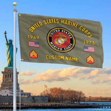 Premium Custom USMC Grommet Flag VPVC108611, Gifts For Marine Veteran, Best Gifts On Father's Day, Armed Forces Day, Independence Day, Veterans Day.