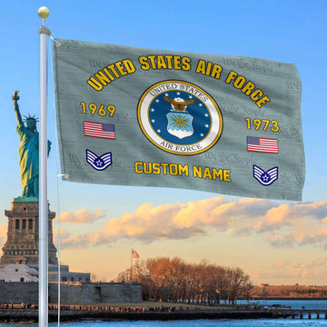 Premium Custom USAF Grommet Flag VPVC108604, Gifts For Air Force Veteran, Best Gifts On Father's Day, Armed Forces Day, Independence Day, Veterans Day.