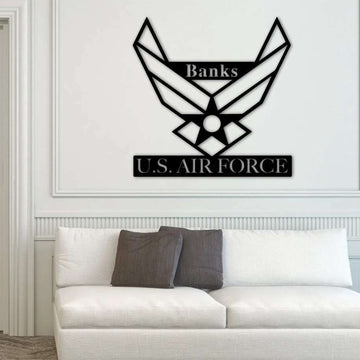 Premium Personalized USAF Soldier Metal Signs VPVC901001, Gift For Air Force Veteran, Metal Wall Hanger, Retirement Gift Ideas Metal Military Signs
