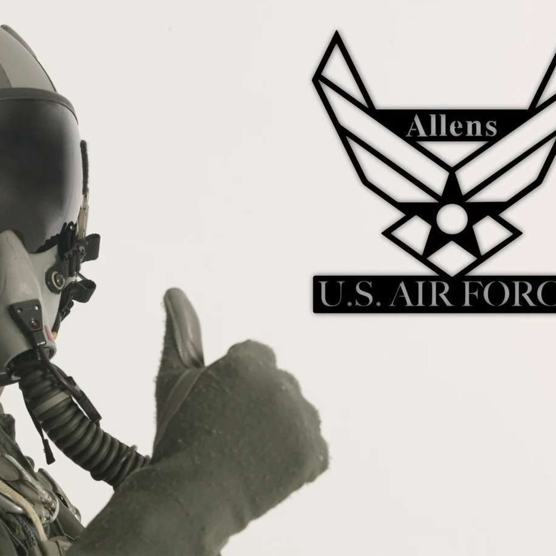 Premium Personalized USAF Soldier Metal Signs VPVC901001, Gift For Air Force Veteran, Metal Wall Hanger, Retirement Gift Ideas Metal Military Signs