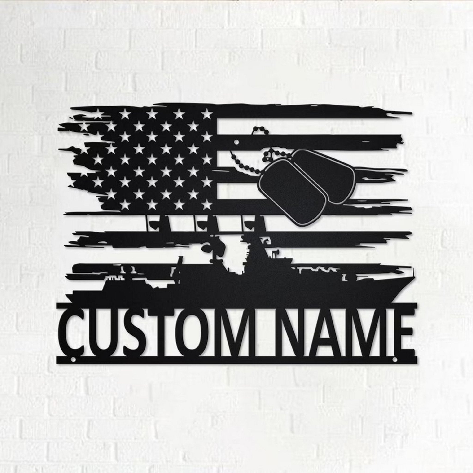 Premium Custom US Veteran Metal Signs VPVC901007, Gift For US Veteran, Home Decor Veterans Day Gift, Gifts For Dad, For Husband, Best Gifts On Father's Day, Armed Forces Day, Independence Day