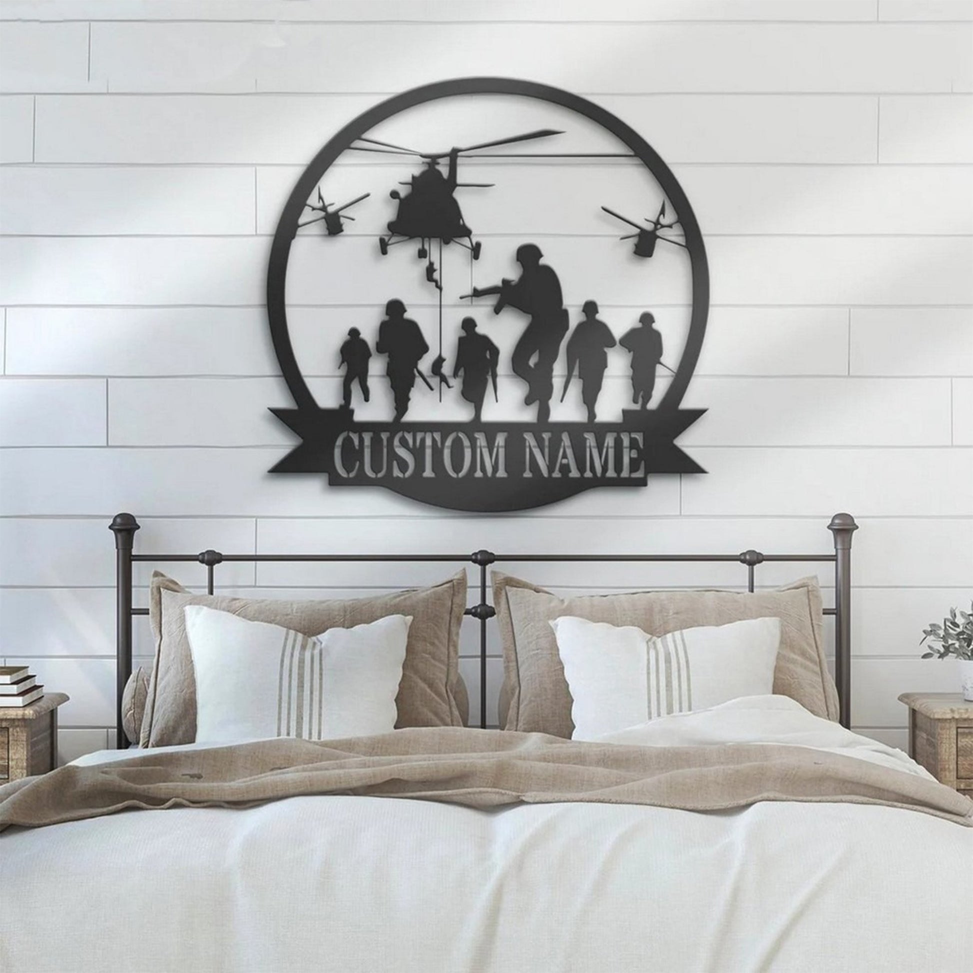 Premium Custom US Veteran Metal Signs VPVC901008, Gift For US Veteran, US Soldier Helicopter Military Metal Wall Art, Gifts For Dad, For Husband, Best Gifts On Father's Day, Armed Forces Day, Independence Day