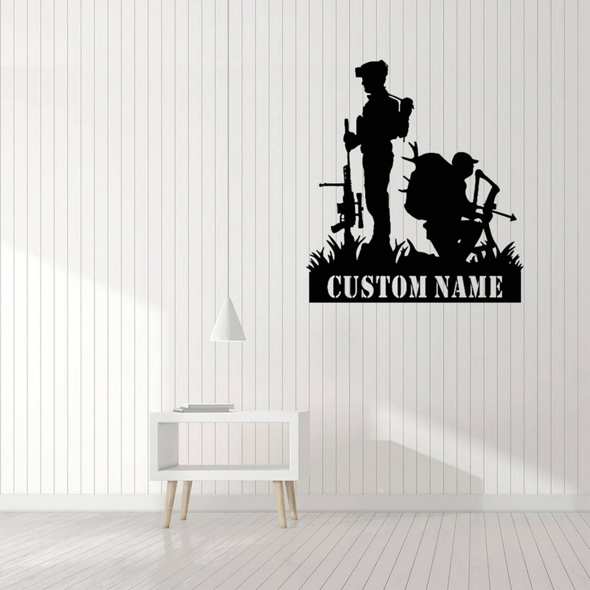 Premium Custom US Veteran Metal Signs VPVC901011, Custom Veteran Salute Soldier Sign Personalized Metal Name Signs Veterans Day Gift