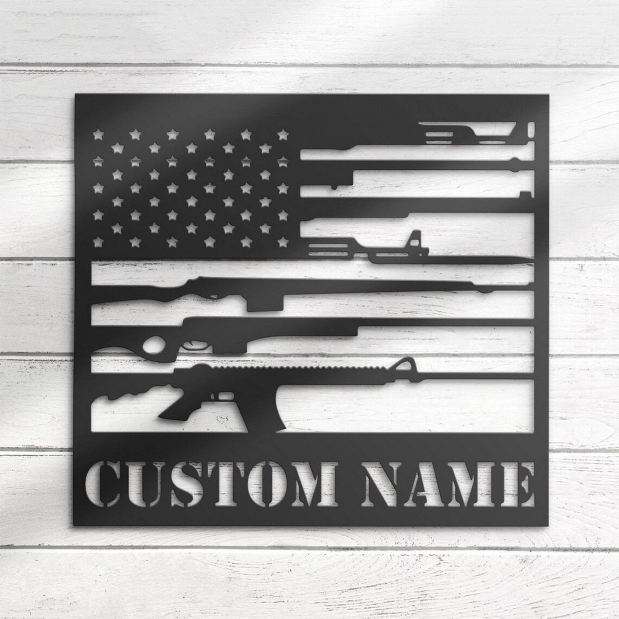Premium Custom US Veteran Metal Signs VPVC901013, Gifts For US Veteran