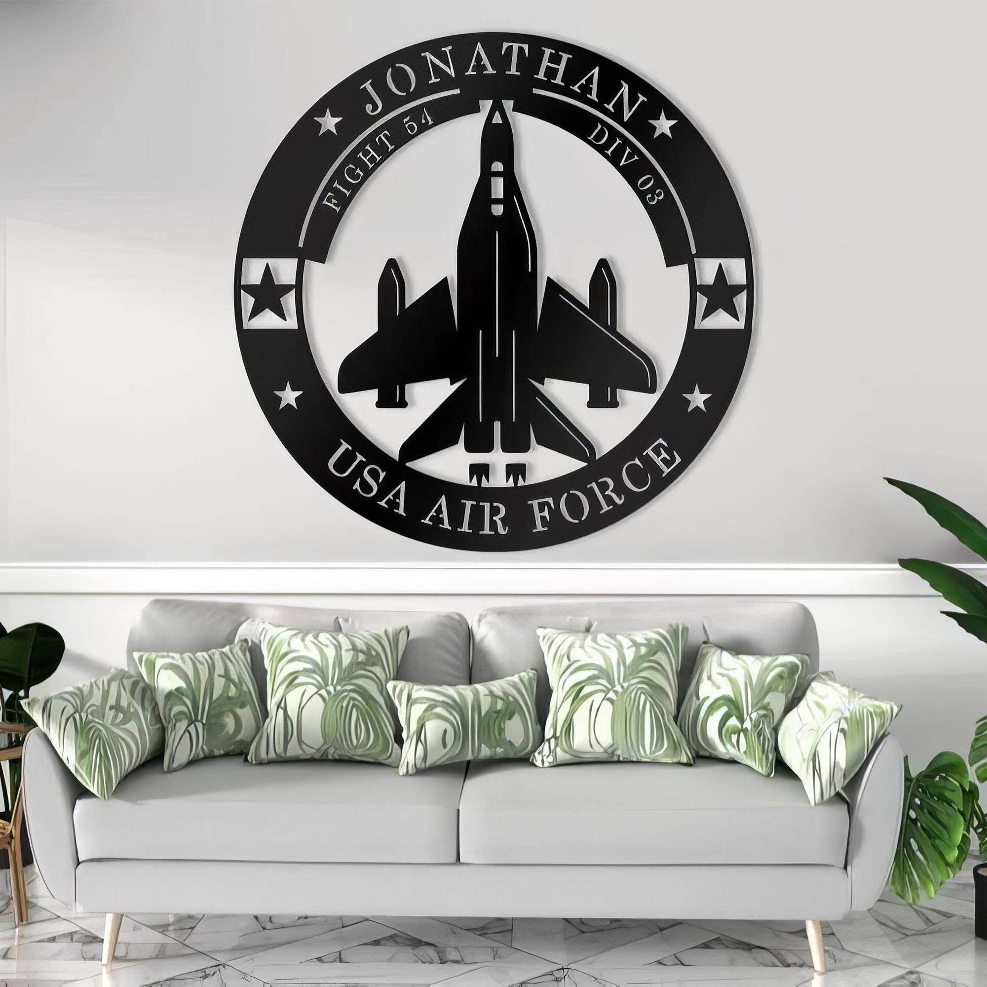 Premium Custom USAF Metal Signs VPVC901016, Gifts For Air Force Veteran, Best Gifts On Father's Day, Armed Forces Day, Independence Day