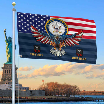 Premium Custom US Navy Grommet Flag VPVC109002, Gifts For Navy Veteran, Gifts For Dad, For Husband, Best Gifts On Father's Day, Armed Forces Day, Independence Day, Veterans Day.