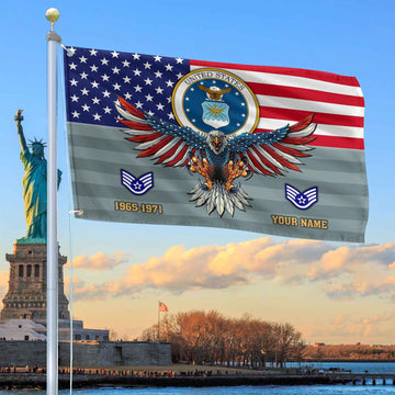 Premium Custom USAF Grommet Flag VPVC109004, Gifts For Air Force Veteran, Gifts For Dad, For Husband, Best Gifts On Father's Day, Armed Forces Day, Independence Day, Veterans Day.