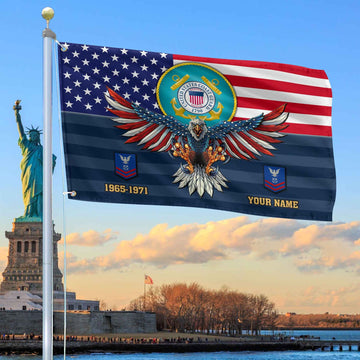 Premium Custom USCG Grommet Flag VPVC109005, Gifts For Coast Guard Veteran, Gifts For Dad, For Husband, Best Gifts On Father's Day, Armed Forces Day, Independence Day, Veterans Day.