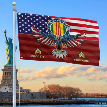 Premium Custom Vietnam Veteran Grommet Flag VPVC109006, Gifts For Vietnam Veteran, Gifts For Dad, For Husband, Best Gifts On Father's Day, Armed Forces Day, Independence Day, Veterans Day.