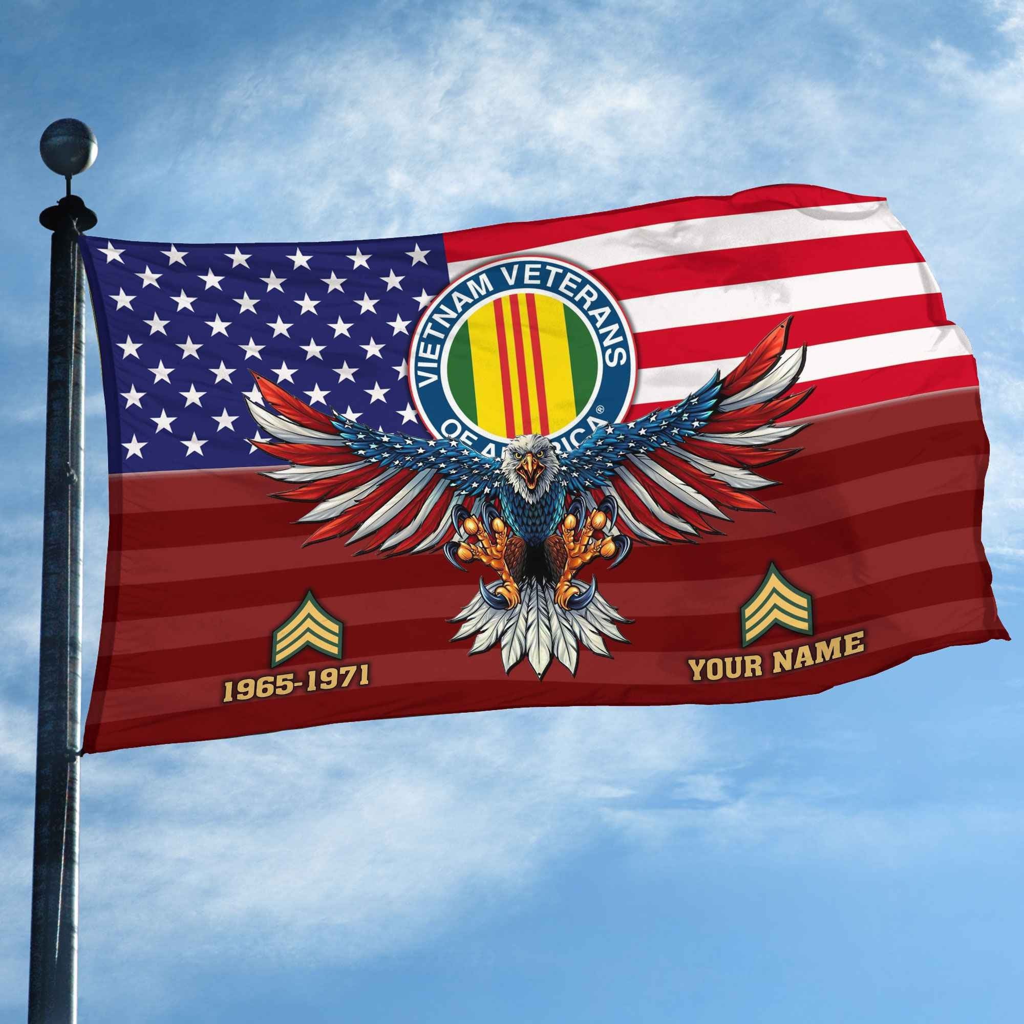 Premium Custom Vietnam Veteran Grommet Flag VPVC109006, Gifts For Vietnam Veteran, Gifts For Dad, For Husband, Best Gifts On Father's Day, Armed Forces Day, Independence Day, Veterans Day.