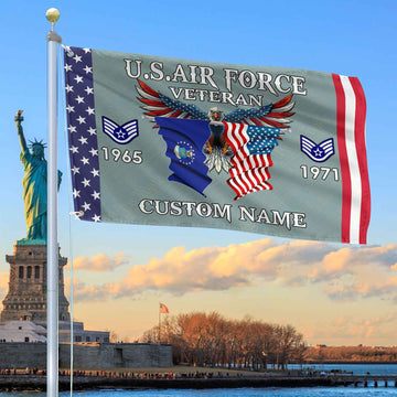 USAF Custom Grommet Flag VPVC109304, Gifts For Air Force Veteran, Best Gifts On Father's Day, Armed Forces Day, Independence Day, Veterans Day.