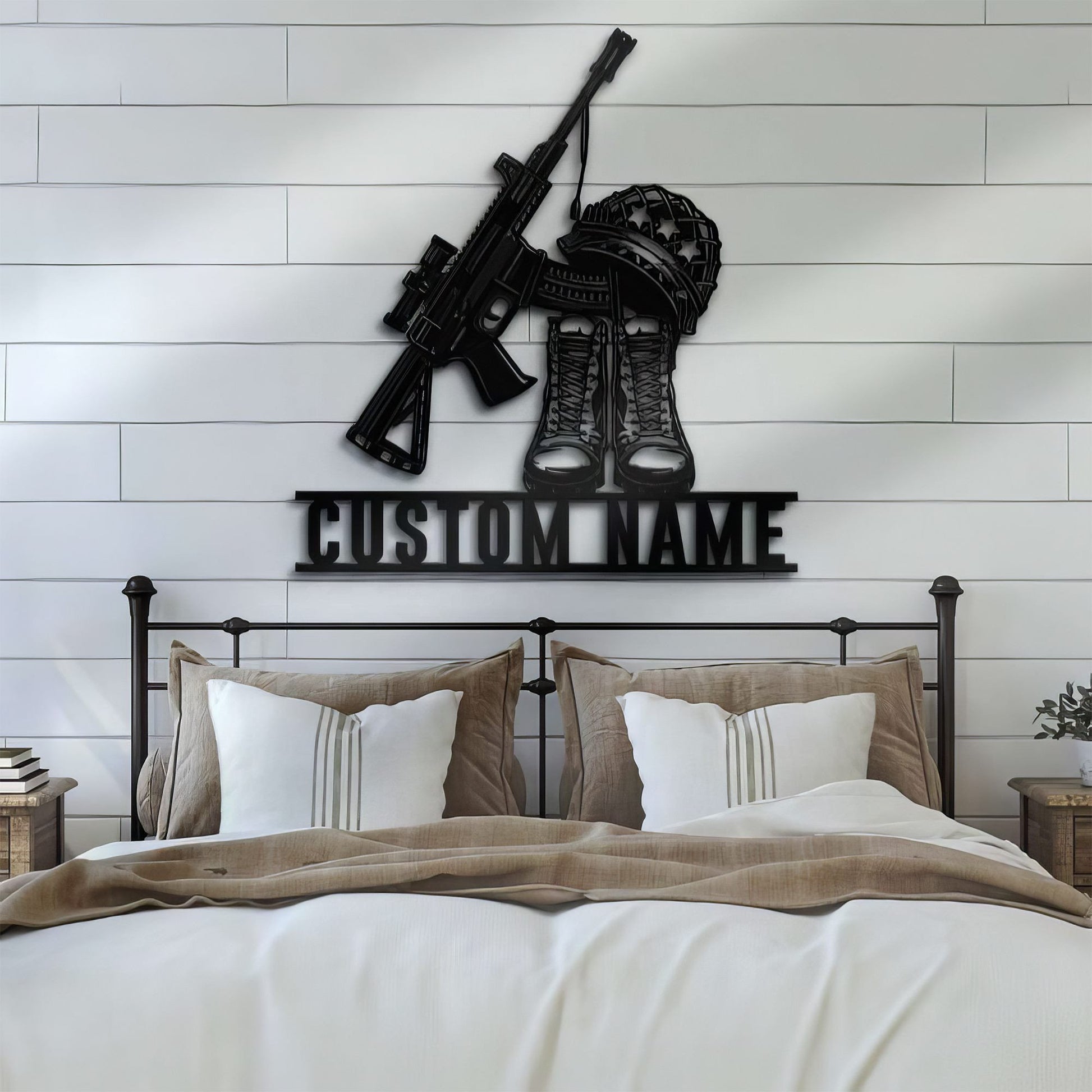 Premium Custom US Veteran Metal Signs VPVC901037, Gifts For US Veteran, Anchor Navy Metal Signs, Patriotic Decor Gifts