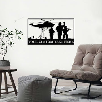 Premium Custom US Veteran Metal Signs VPVC901043, Gifts For US Veteran, Patriotic Decor Custom Metal Sign