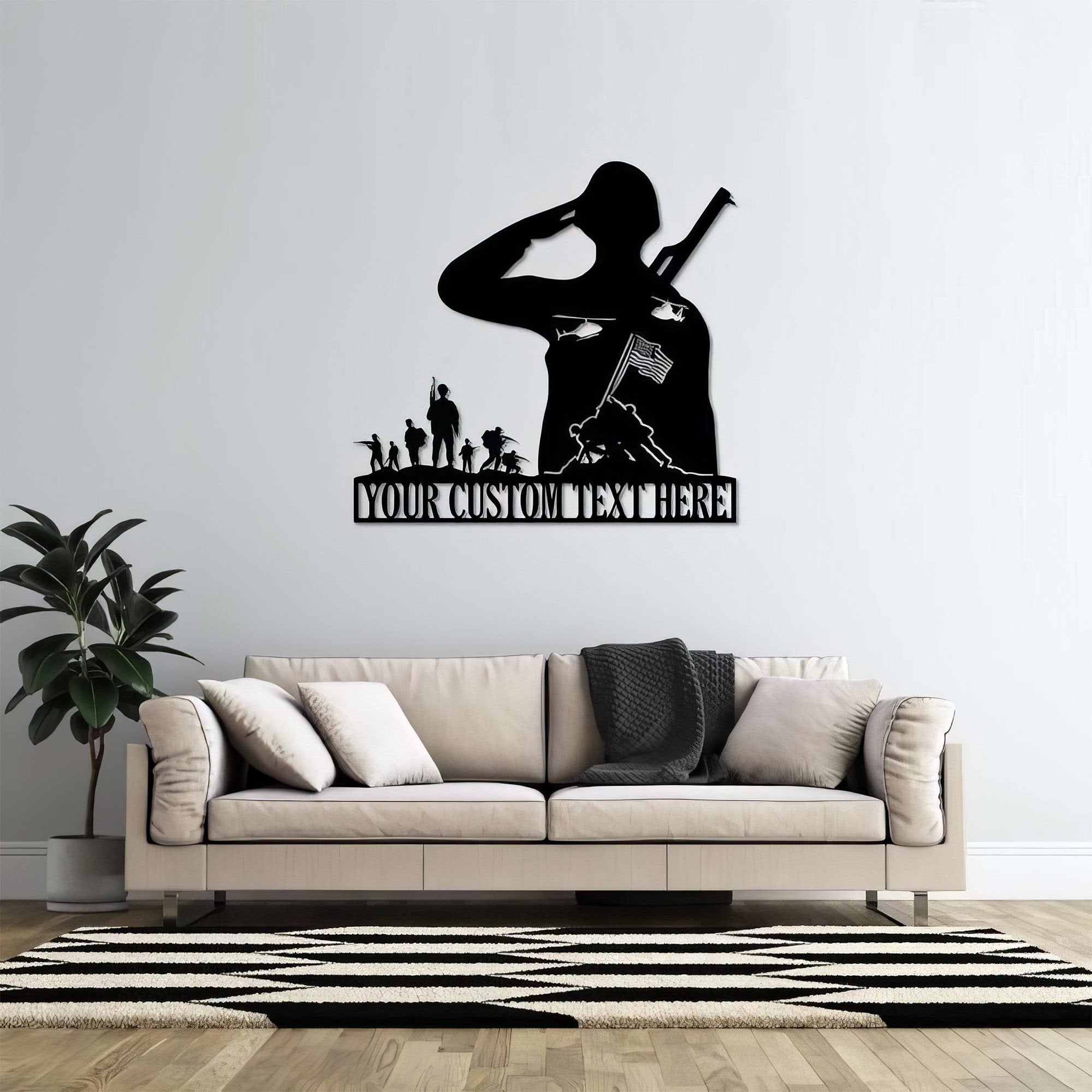 Premium Custom US Veteran Metal Signs VPVC901045, Gifts For US Veteran, Army Soldier Metal Sign