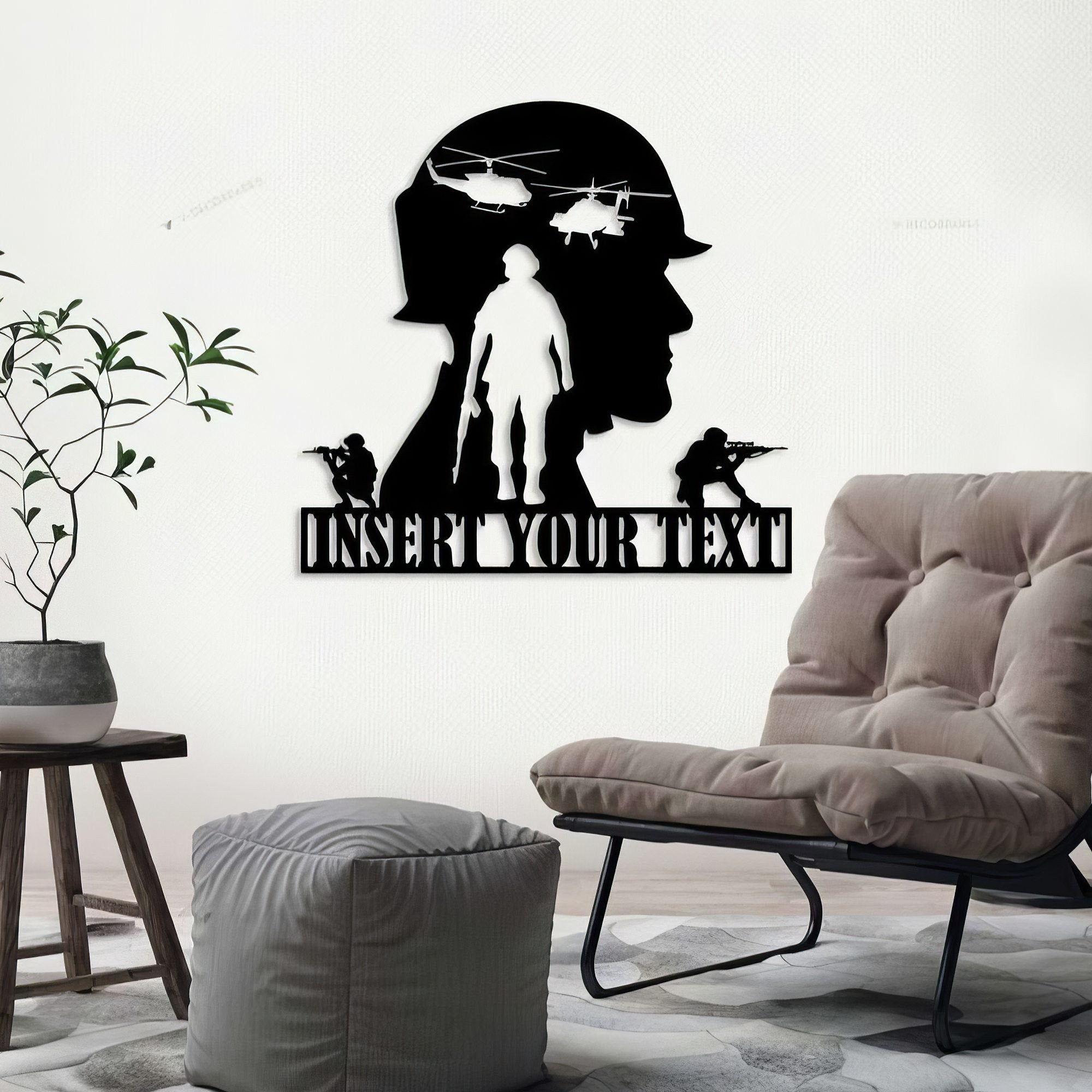 Premium Custom US Veteran Metal Signs VPVC901046, Gifts For US Veteran, Army Soldier Metal Sign