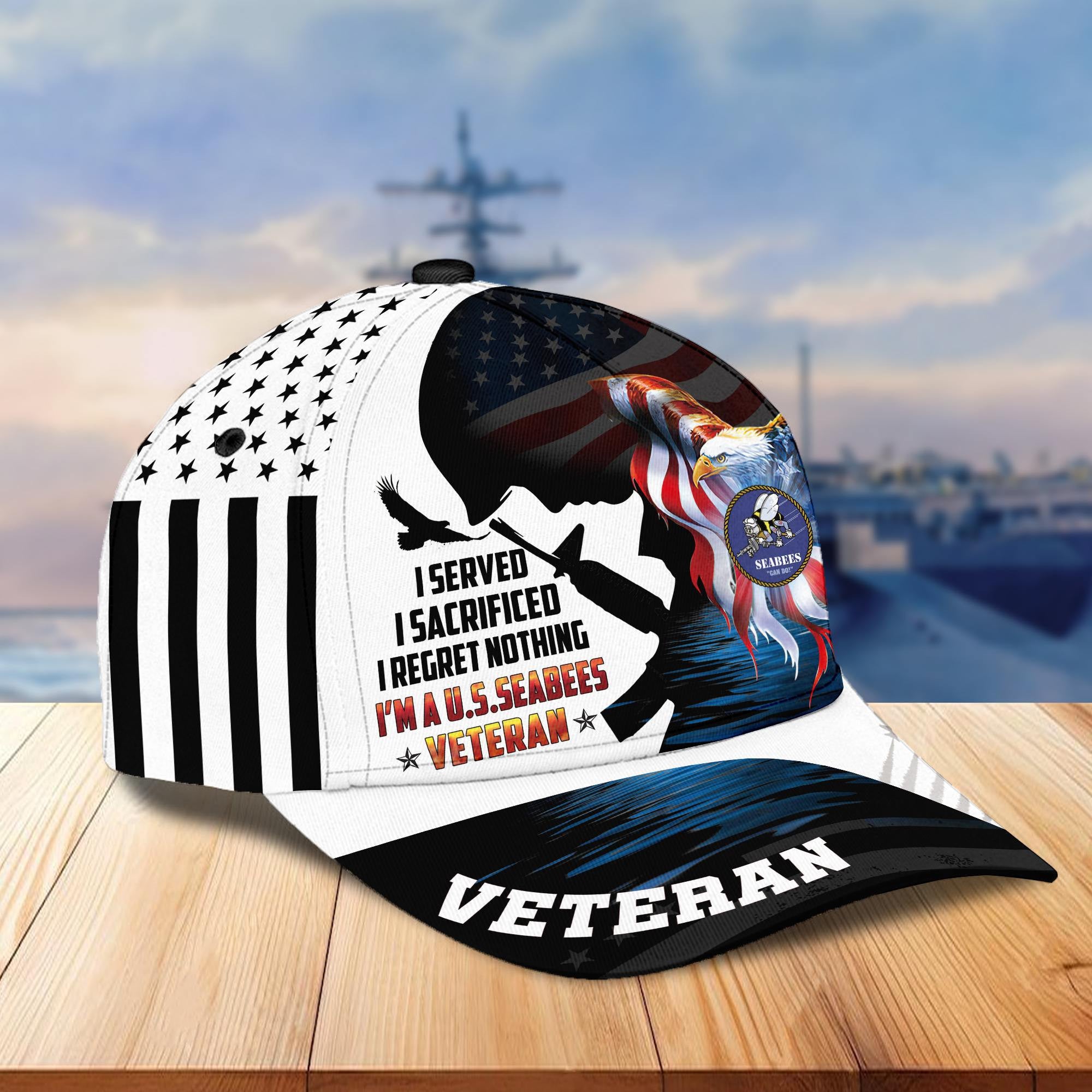 Premium US Veterans Cap BPVC140301, Gifts For US Veterans, Best Gifts On Father's Day, Armed Forces Day, Independence Day, Veterans Day.