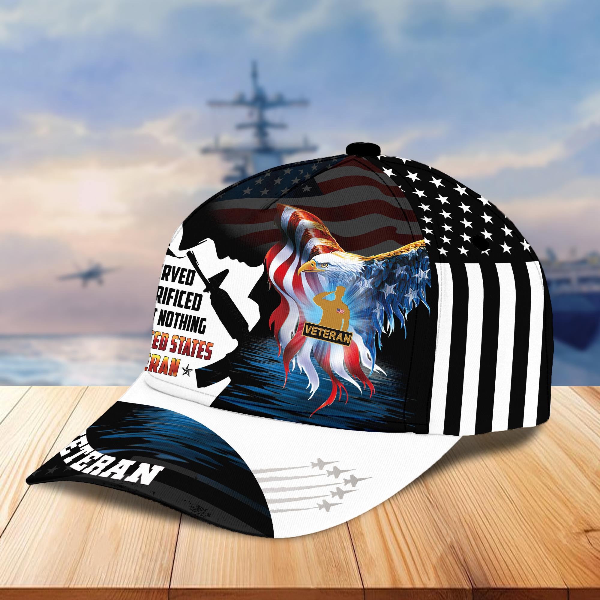 Premium US Veterans Cap BPVC140301, Gifts For US Veterans, Best Gifts On Father's Day, Armed Forces Day, Independence Day, Veterans Day.