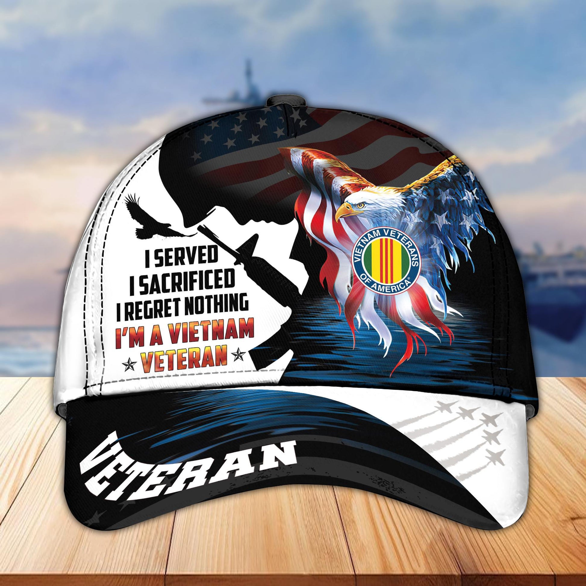 Premium US Veterans Cap BPVC140301, Gifts For US Veterans, Best Gifts On Father's Day, Armed Forces Day, Independence Day, Veterans Day.