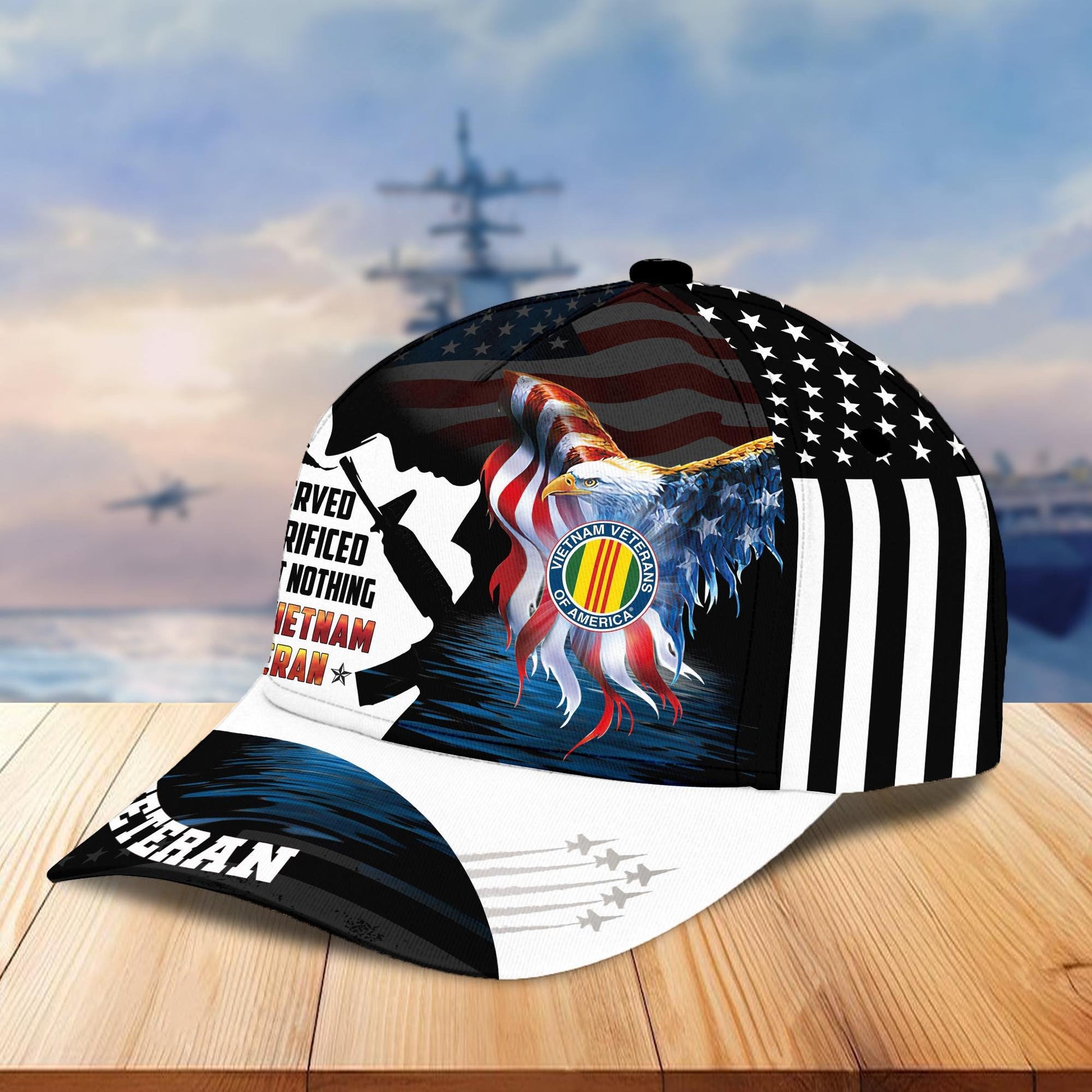 Premium US Veterans Cap BPVC140301, Gifts For US Veterans, Best Gifts On Father's Day, Armed Forces Day, Independence Day, Veterans Day.