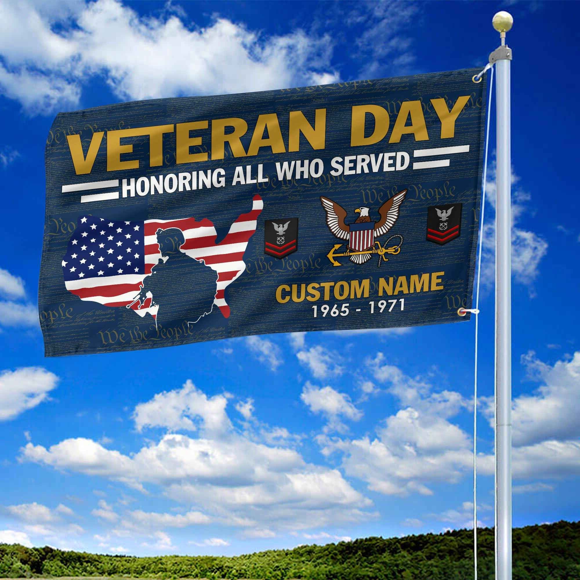 Premium Custom US Navy Grommet Flag VPVC105602, Gifts For Navy Veteran, Gifts For Dad, For Husband, Best Gifts On Father's Day, Armed Forces Day, Independence Day, Veterans Day.
