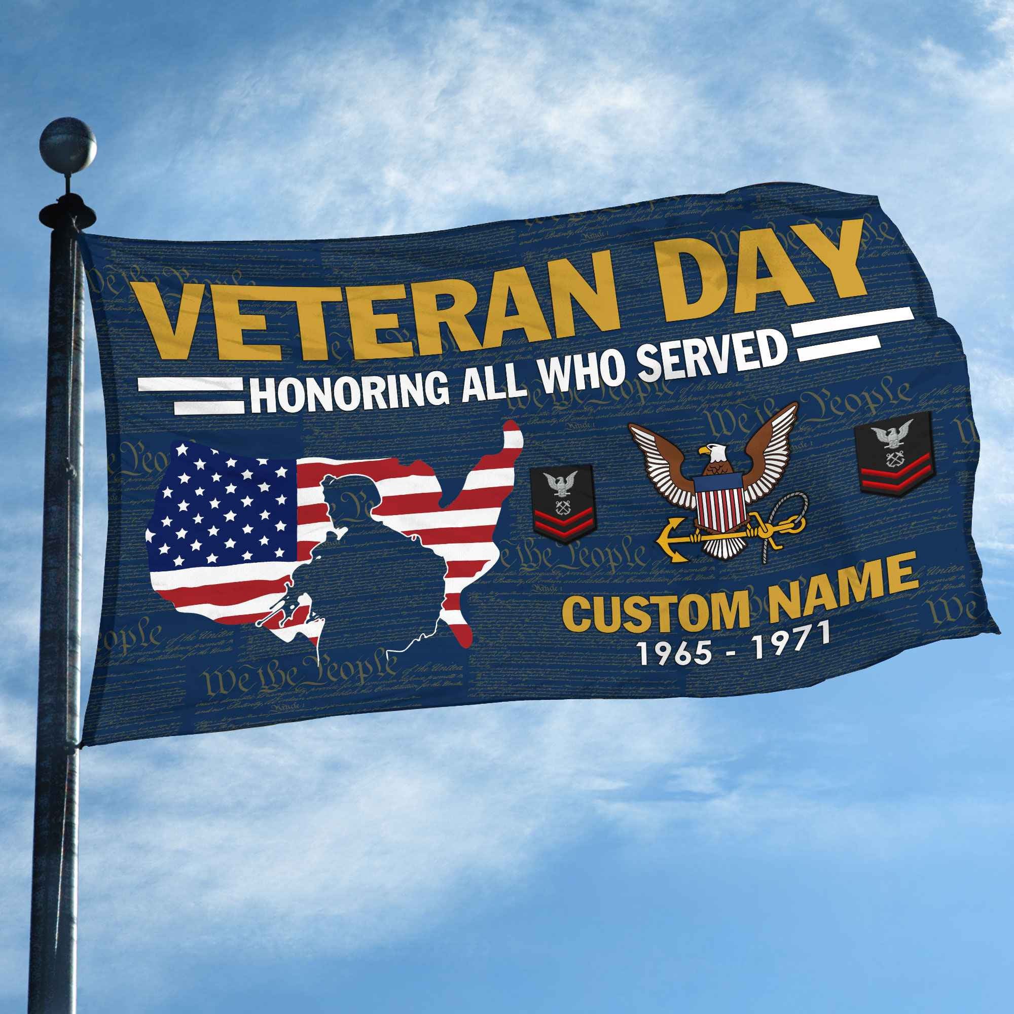 Premium Custom US Navy Grommet Flag VPVC105602, Gifts For Navy Veteran, Gifts For Dad, For Husband, Best Gifts On Father's Day, Armed Forces Day, Independence Day, Veterans Day.