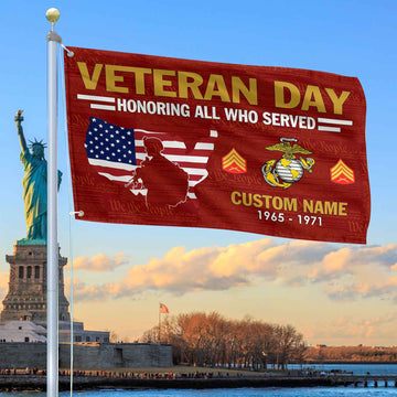 Premium Custom USMC Grommet Flag VPVC105603, Gifts For Marine Veteran, Gifts For Dad, For Husband, Best Gifts On Father's Day, Armed Forces Day, Independence Day, Veterans Day.
