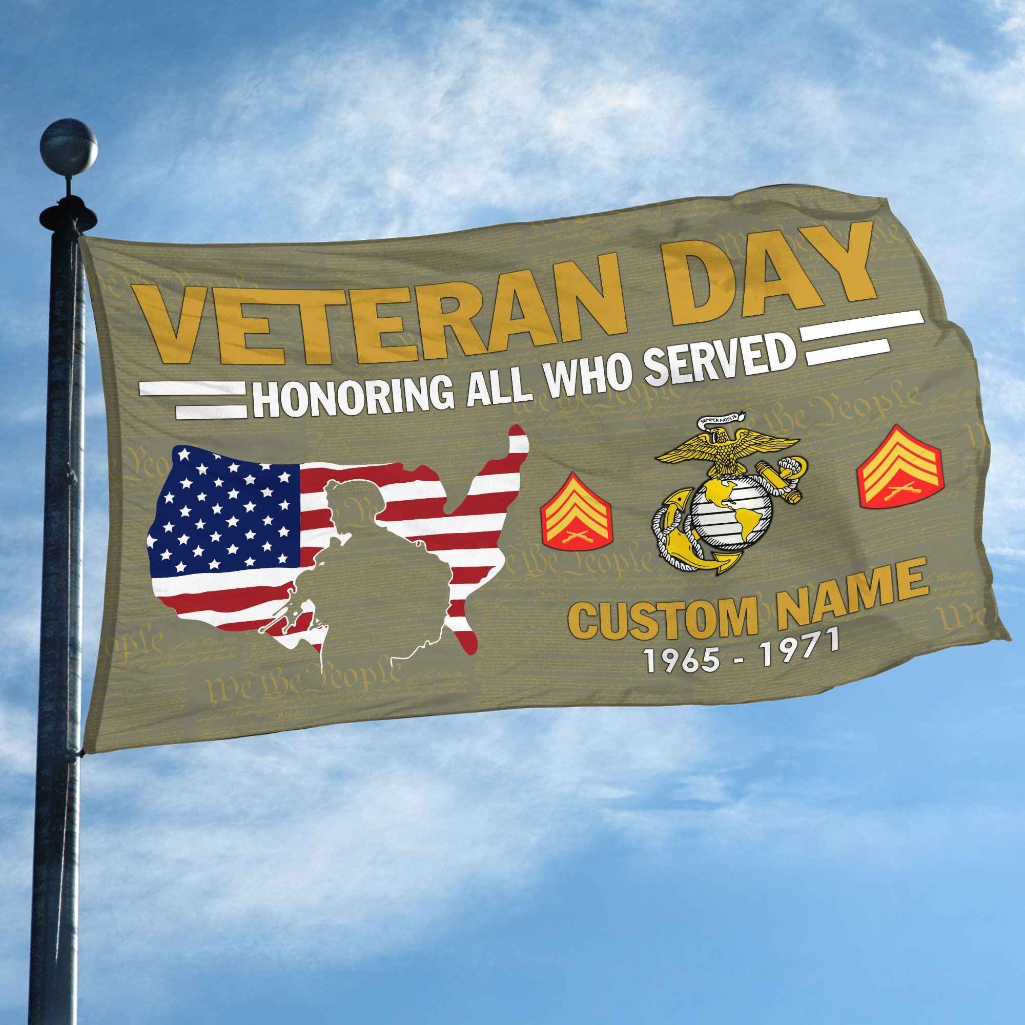 Premium Custom USMC Grommet Flag VPVC105611, Gifts For Marine Veteran, Gifts For Dad, For Husband, Best Gifts On Father's Day, Armed Forces Day, Independence Day, Veterans Day.