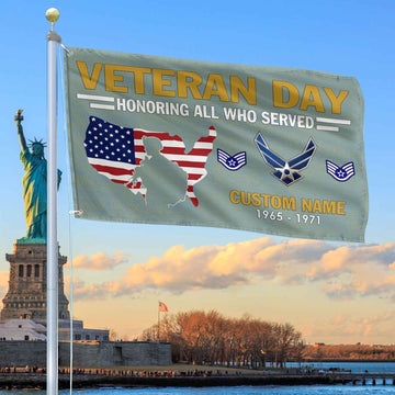 Premium Custom USAF Grommet Flag VPVC105604, Gifts For Air Force Veteran, Gifts For Dad, For Husband, Best Gifts On Father's Day, Armed Forces Day, Independence Day, Veterans Day.