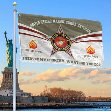 Premium Custom USMC Grommet Flag VPVC105811, Gifts For Marine Veteran, Best Gifts On Father's Day, Armed Forces Day, Independence Day, Veterans Day.