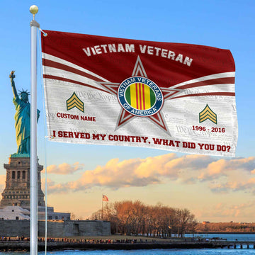 Premium Custom Vietnam Veteran Grommet Flag VPVC105806, Gifts For Vietnam Veteran, Best Gifts On Father's Day, Armed Forces Day, Independence Day, Veterans Day.