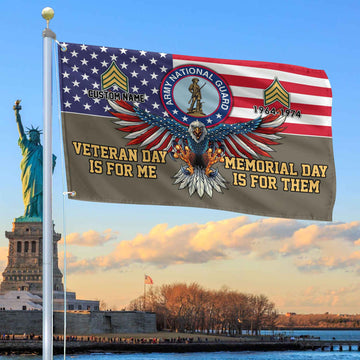 US Army National Guard Custom Grommet Flag VPVC106808, Gifts For Army National Guard Veteran, Best Gifts On Father's Day, Armed Forces Day, Independence Day, Veterans Day.