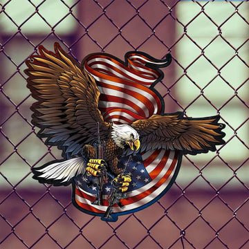 Premium Custom US Veteran Metal Signs VPVC901057, Gifts For US Veteran, Defender Eagle Sign Independence Day Veteran Day Home Decor Gift for Patriot