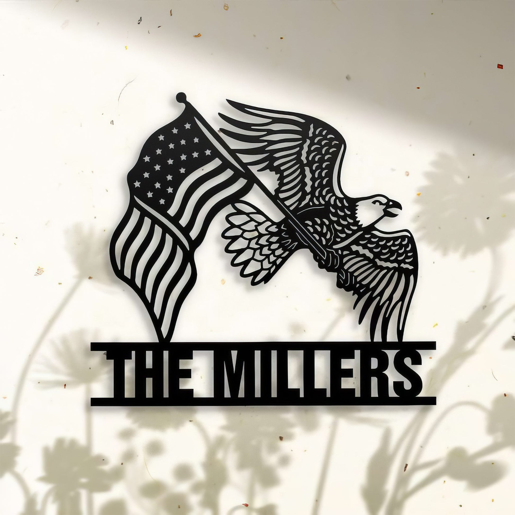 Premium Custom US Veteran Metal Signs VPVC901059, Gifts For US Veteran, Eagle American Flag Sign Independence Day Veteran Day Patriotic Decor Gift