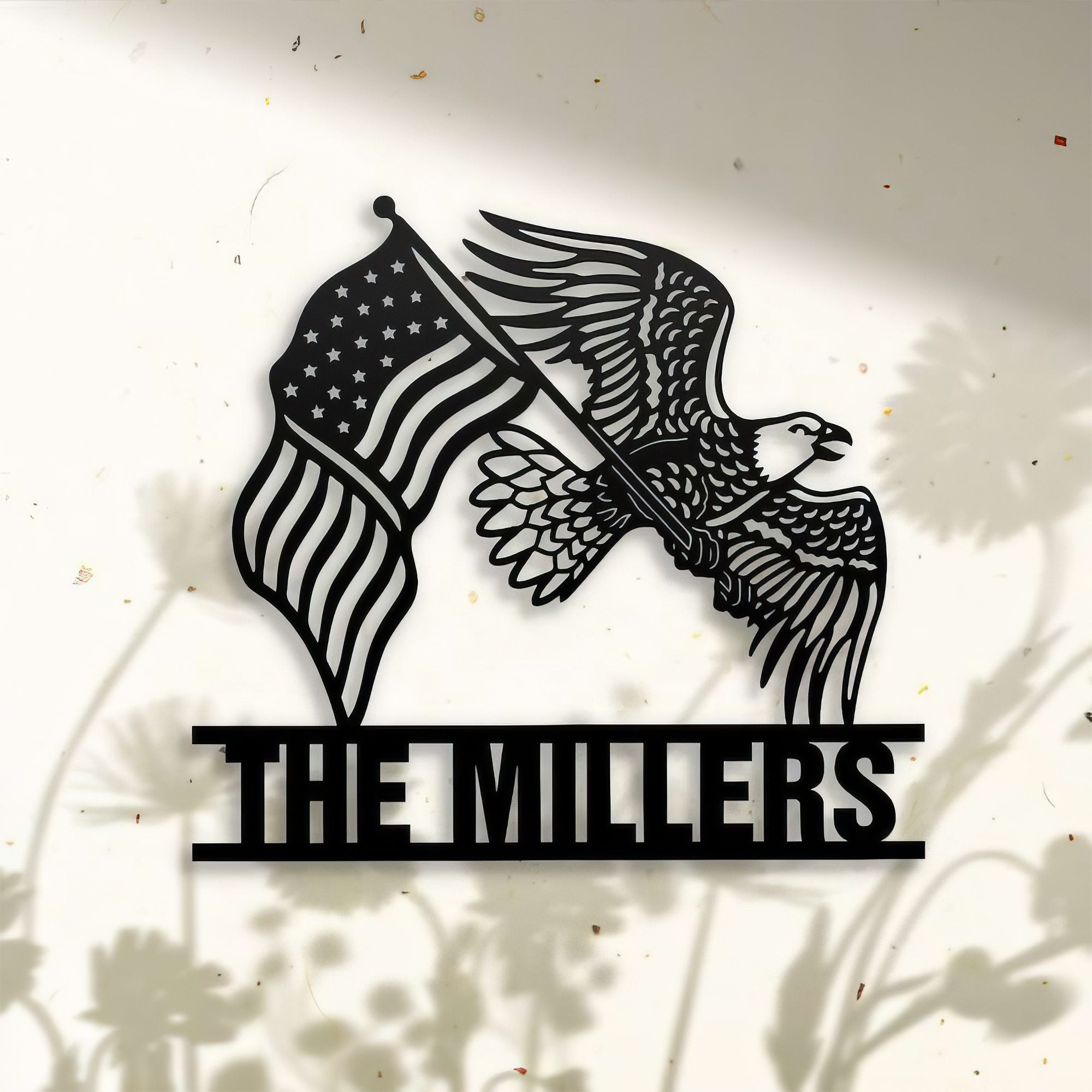 Premium Custom US Veteran Metal Signs VPVC901059, Gifts For US Veteran, Eagle American Flag Sign Independence Day Veteran Day Patriotic Decor Gift