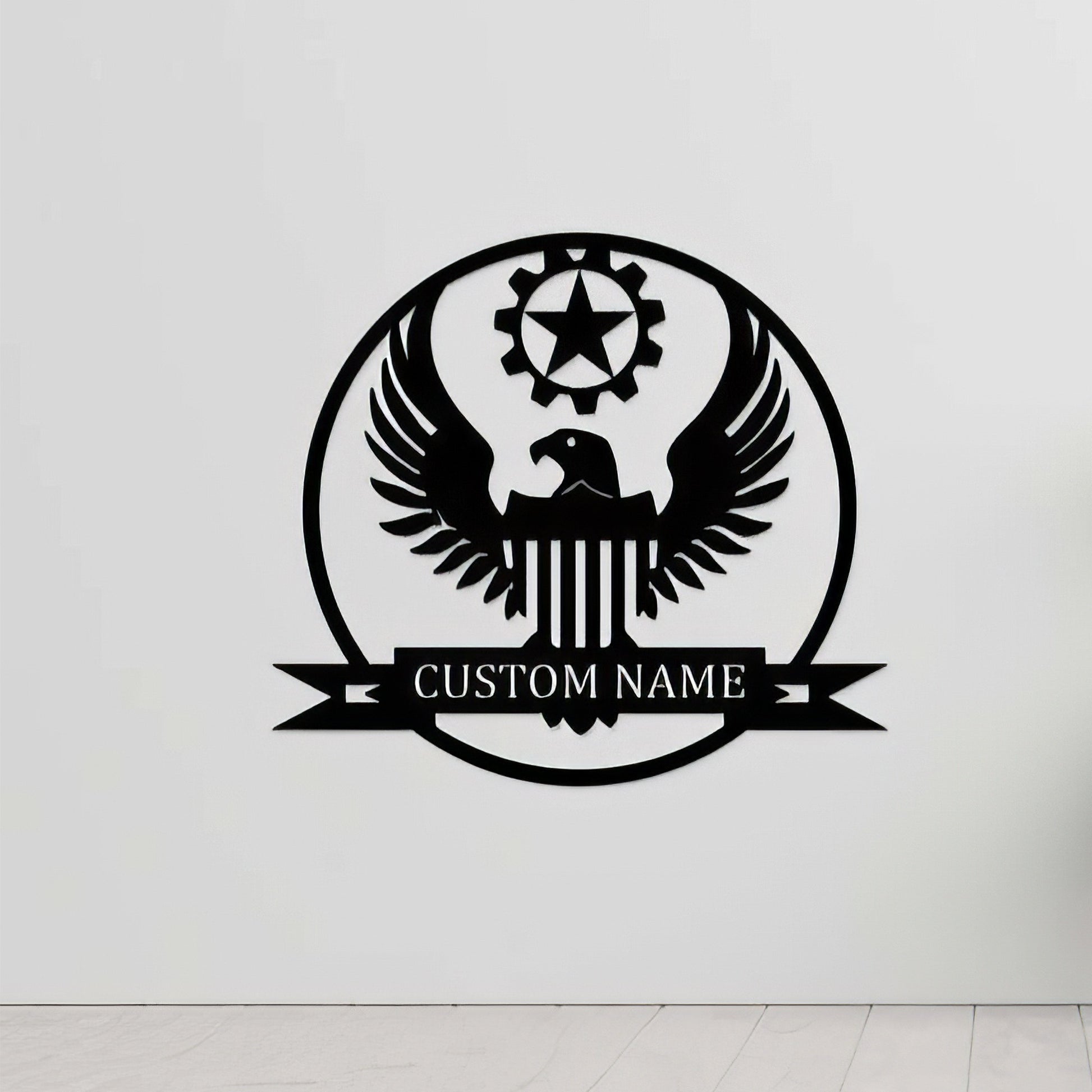 Premium Custom US Veteran Metal Signs VPVC901062, Gifts For US Veteran, Eagle Army Sign Independence Day Veteran Day Patriotic Decor