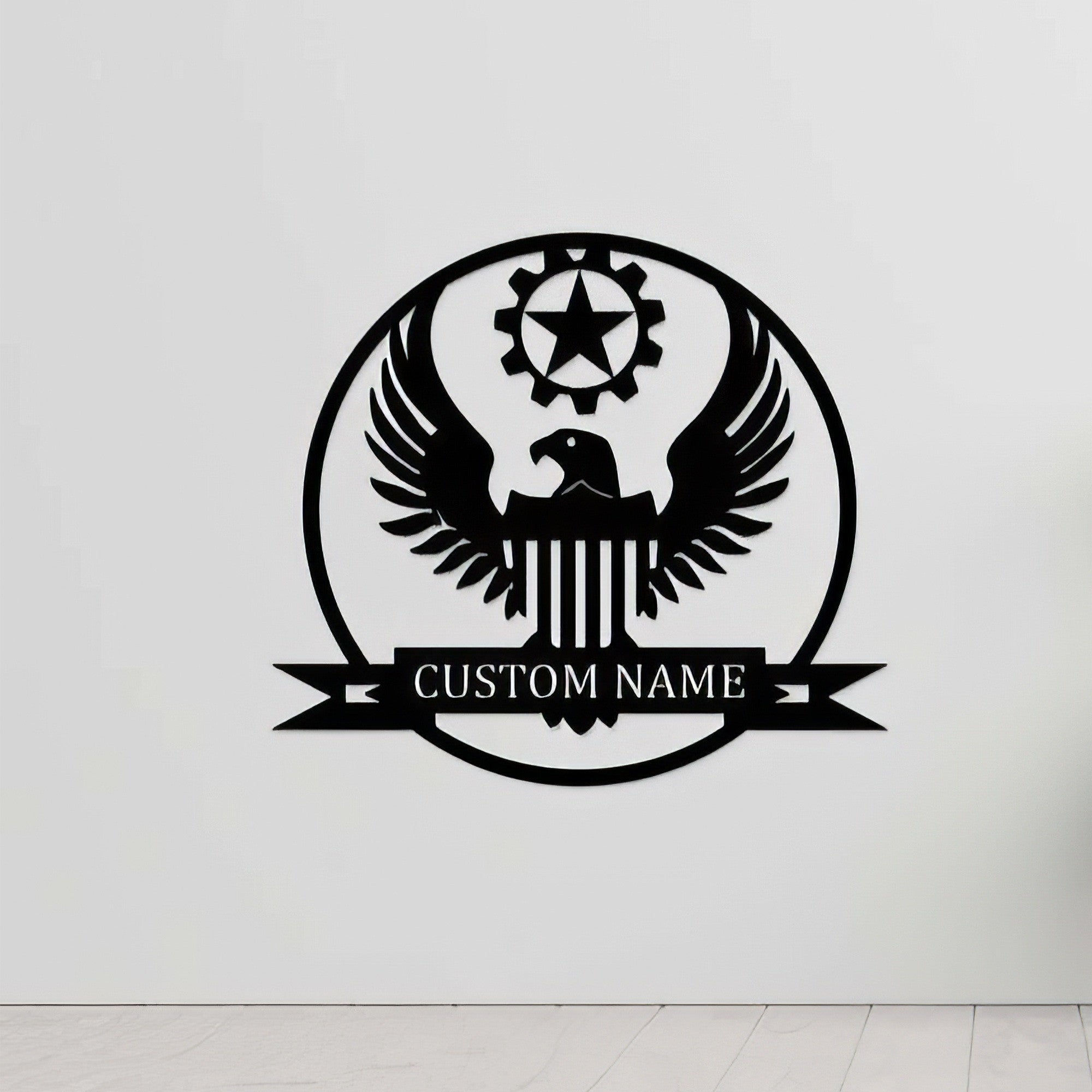 Premium Custom US Veteran Metal Signs VPVC901062, Gifts For US Veteran, Eagle Army Sign Independence Day Veteran Day Patriotic Decor