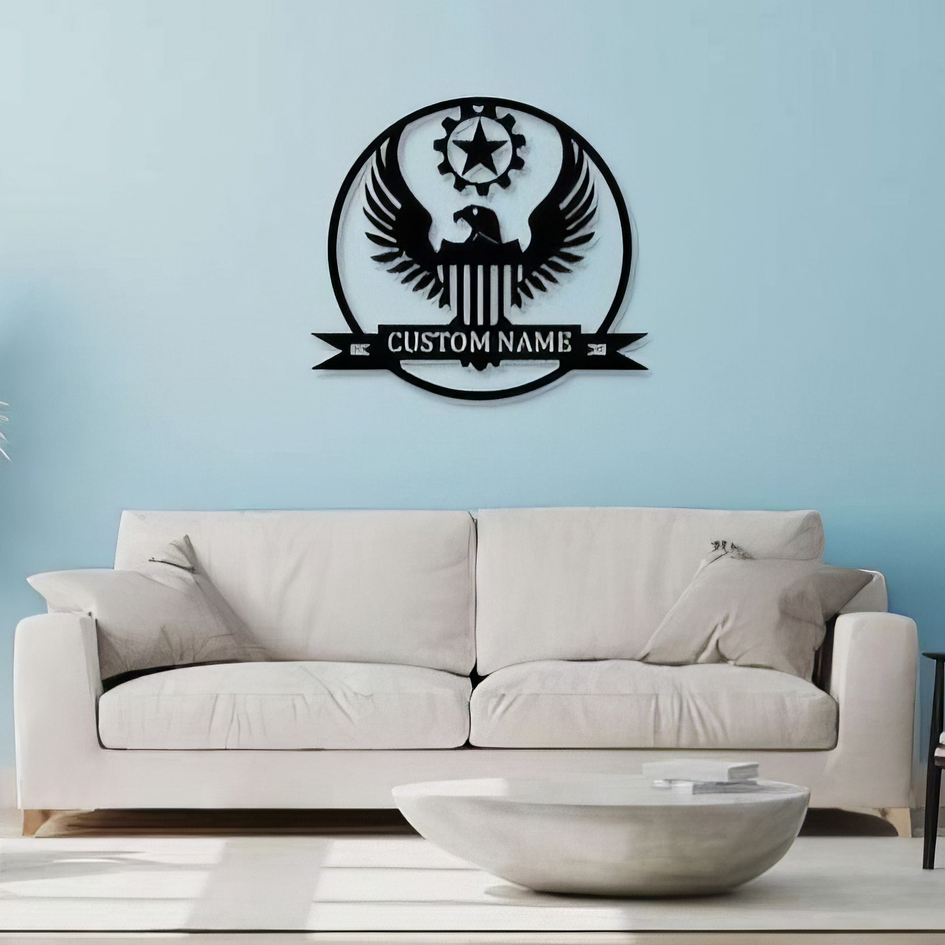 Premium Custom US Veteran Metal Signs VPVC901062, Gifts For US Veteran, Eagle Army Sign Independence Day Veteran Day Patriotic Decor