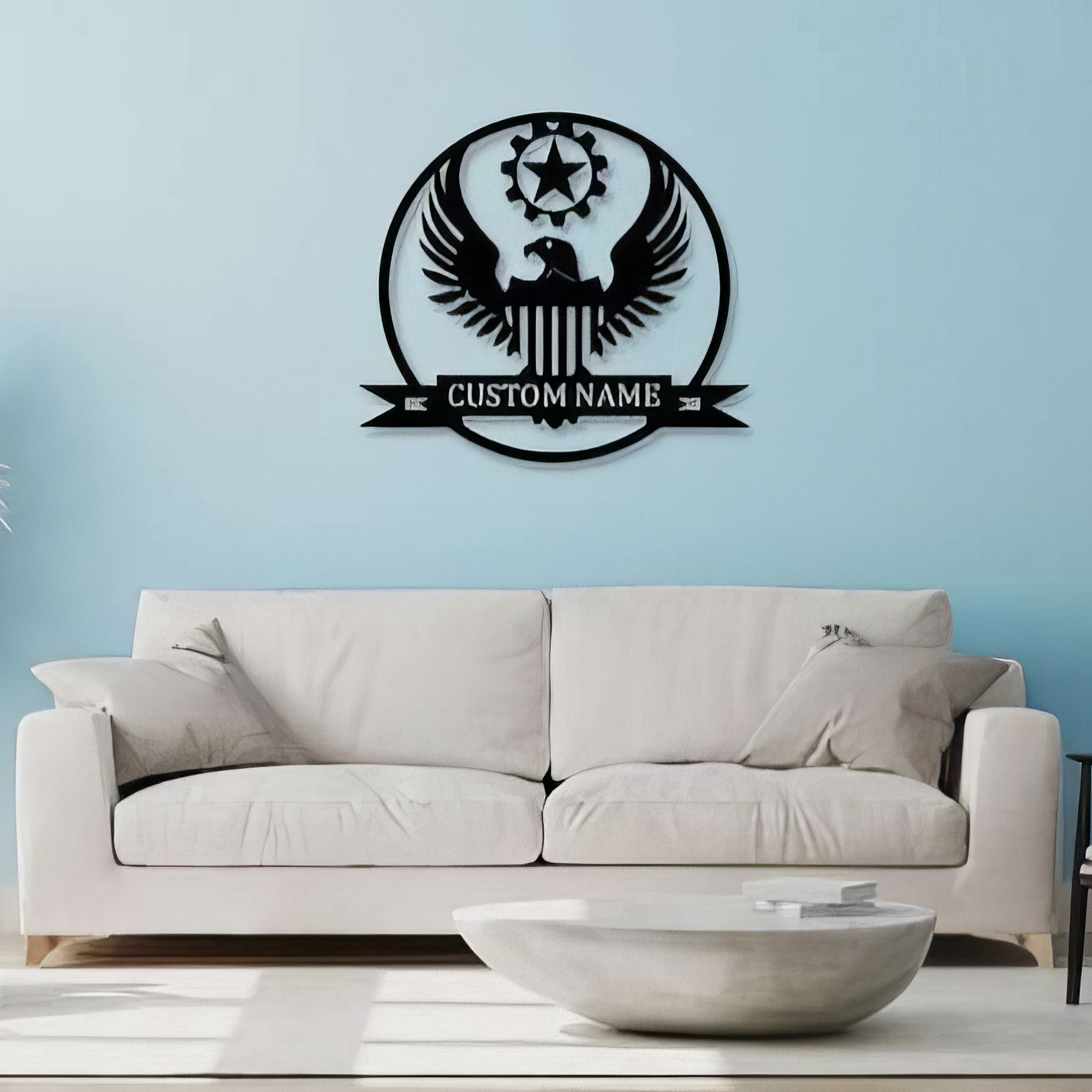 Premium Custom US Veteran Metal Signs VPVC901062, Gifts For US Veteran, Eagle Army Sign Independence Day Veteran Day Patriotic Decor