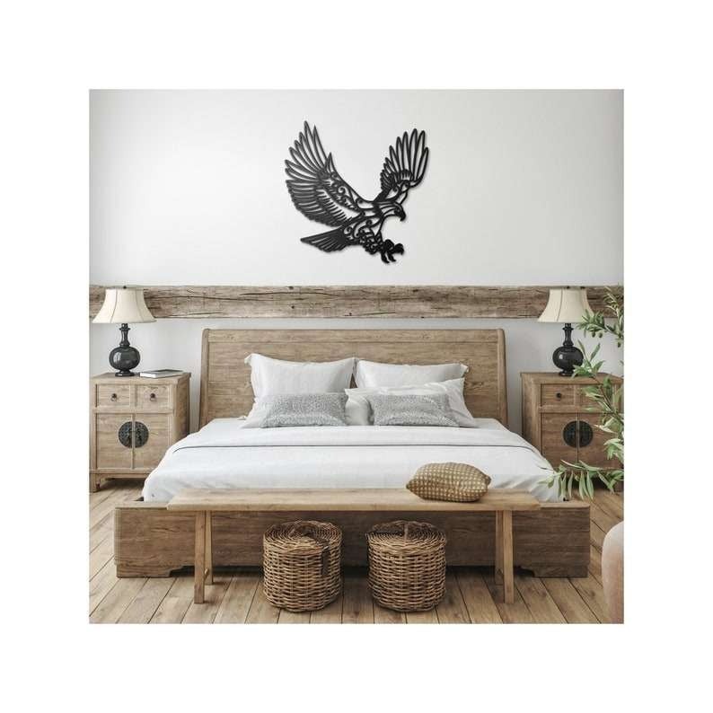 Premium Custom US Veteran Metal Signs VPVC901064, Eagle Flying Sign Independence Day Veteran Day Patriotic Decor Gift