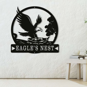 Premium US Veteran Metal Signs VPVC901070, Gifts For US Veterans, Eagle’s Nest Sign Independence Day Veteran Day Patriotic Decor